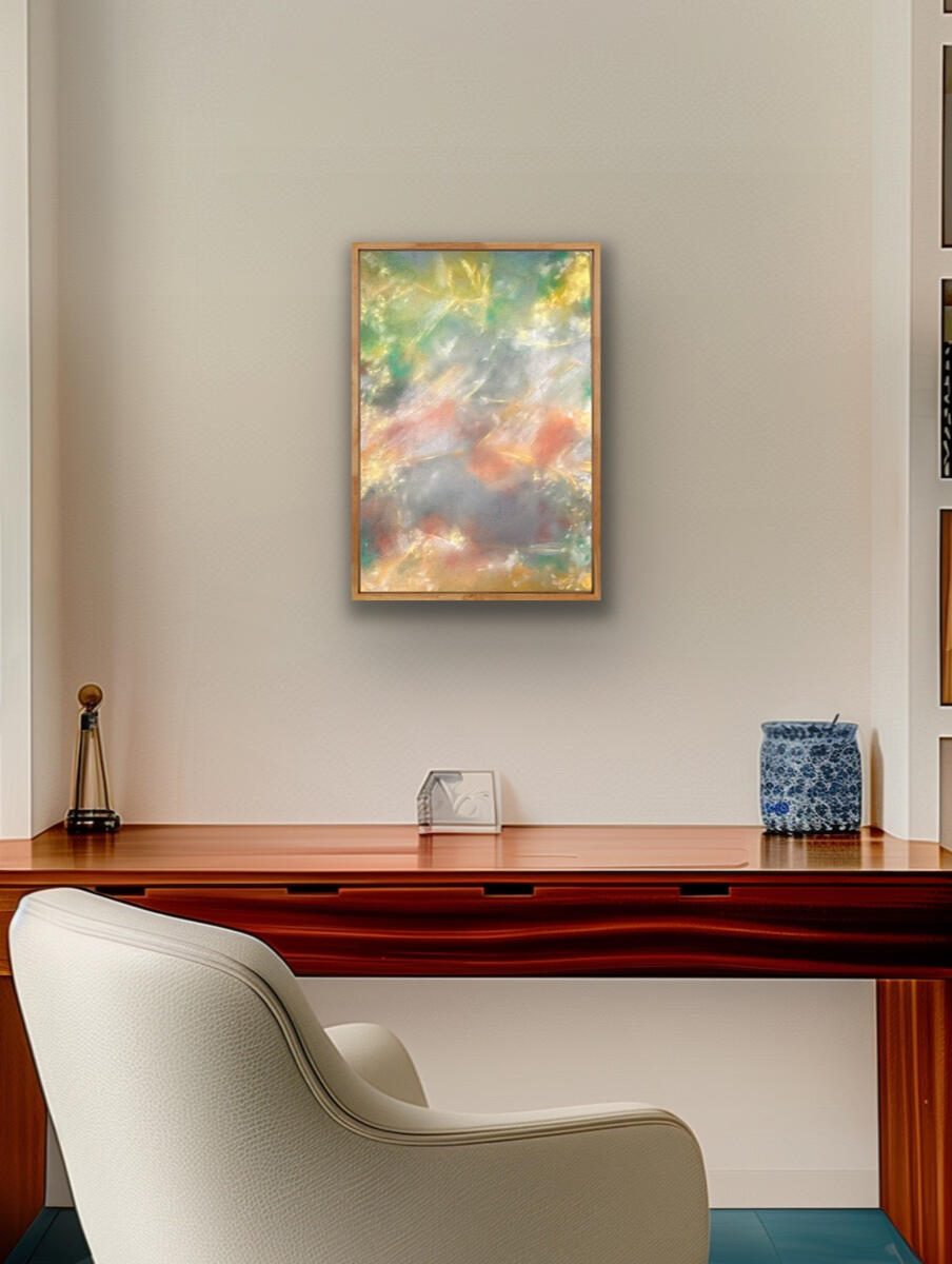 LETS GET LOST II 2026 60x40 oil on cotton canvas framed CONTEMPORARY PAINTING MIELIS ART