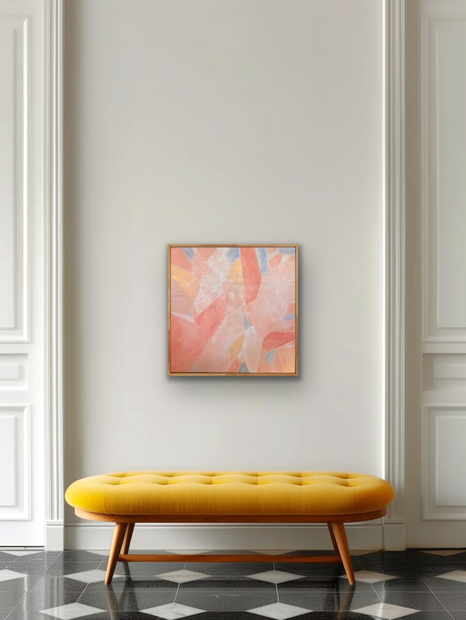 Boundless II 2026 65x65 oil on wood panel framed CONTEMPORARY PAINTING MIELIS ART